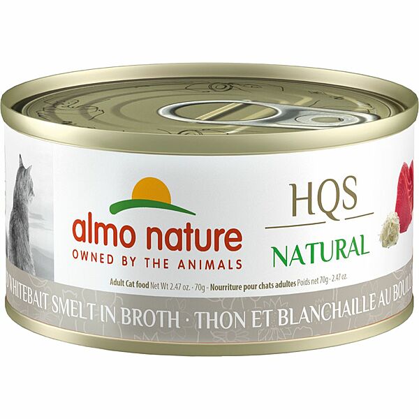 Almo Nature NATURAL Tuna and Whitebait in Broth 2.47oz - Cat Food