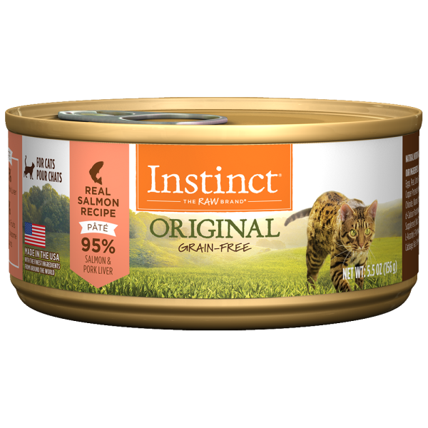 Instinct Pate Real Salmon 95% Recipe 5.5oz - Cat Food