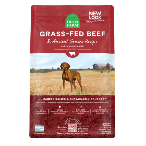 Open Farm Grass Fed Beef & Ancient Grains 4lb