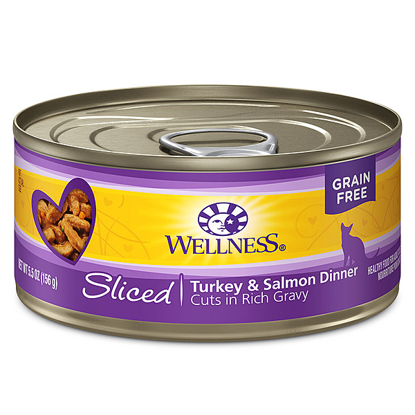 *Wellness Sliced Turkey & Salmon Entree 5.5oz - Cat Food