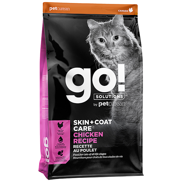 Go! Skin+Coat Chicken with Grains 3lb - Cat Food