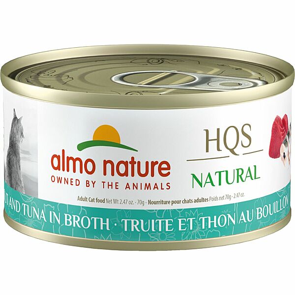 Almo Nature NATURAL Trout and Tuna in Broth 2.47oz - Cat Food