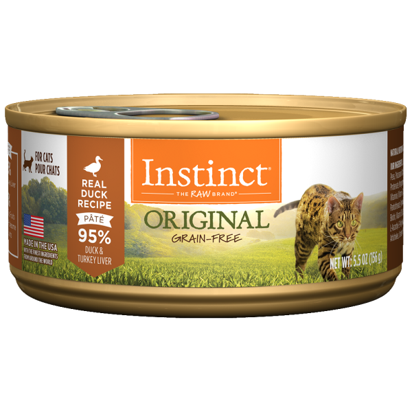 Instinct Pate Real Duck 95% Recipe 5.5oz - Cat Food