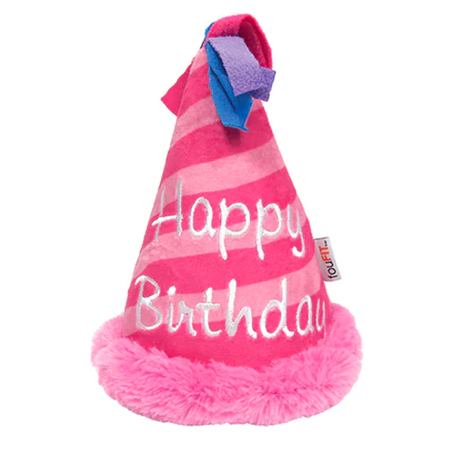 Birthday Hat Crinkle Pink