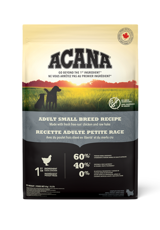 Acana Heritage Adult Small Breed Recipe 4.4lb - Dog Food