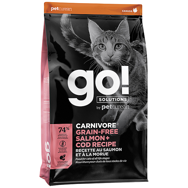 Go! Carnivore Grain Free Salmon+Cod 3lb - Cat Food