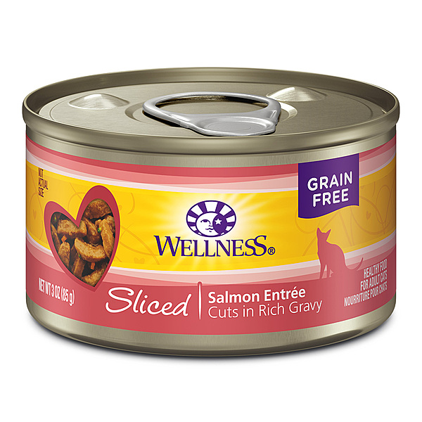 *Wellness Sliced Salmon Entree 3oz - Cat Food