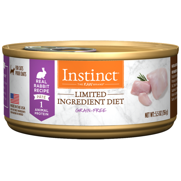 Instinct Pate LID Real Rabbit Recipe 5.5oz - Cat Food