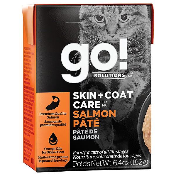 Go! Skin + Coat Salmon Pate with Grains 6.4oz - Cat Food