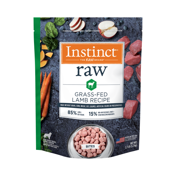 Instinct Frozen Raw Meal Lamb bites 2.7lb - Dog Food