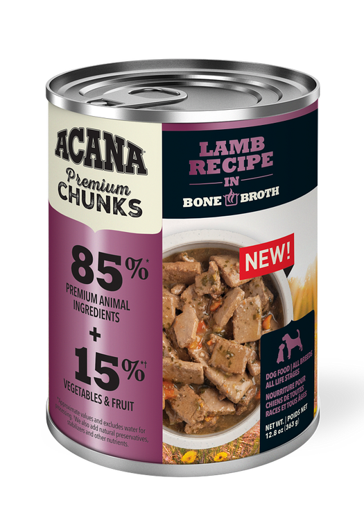 Acana Lamb Recipe in Bone Broth 12.8oz - Dog Food