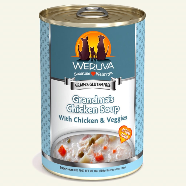 Weruva Grandma’s Chicken Soup with Chicken & Veggies 14oz - Dog Food