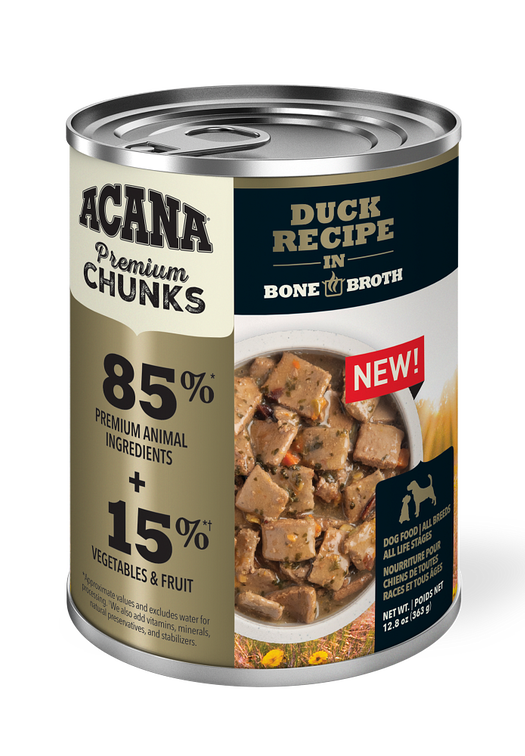 Acana Duck Recipe in Bone Broth 12.8oz - Dog Food