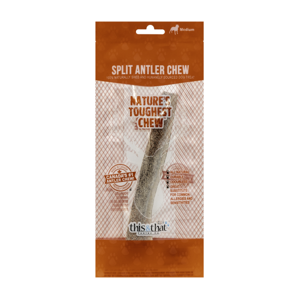 This & That Split Antler Chews Medium 6.5