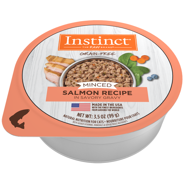 Instinct Minced Salmon Recipe in Savory Gravy 3.5oz