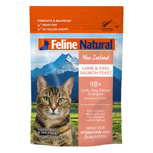 Feline Natural Lamb & King Salmon Feast 3oz