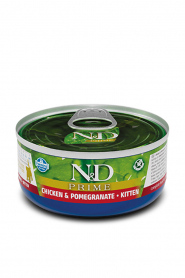 Farmina N&D PRIME Chicken and Pomegranate Canned for Kitten 2.8oz - Cat Food