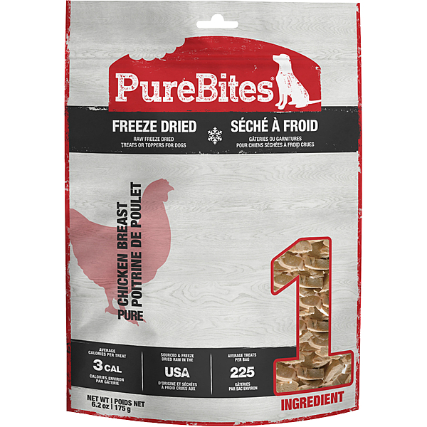 PureBites Freeze Dried Dog Treats Chicken Breast 6.2oz