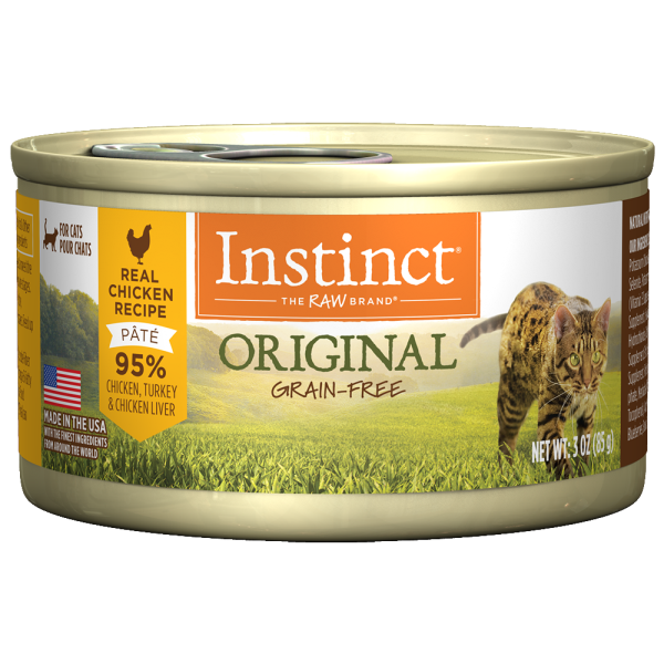 Instinct Pate Real Chicken 95% Recipe 3oz - Cat Food