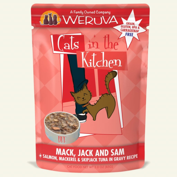 Weruva Cats in the Kitchen Mack, Jack and Sam 3oz