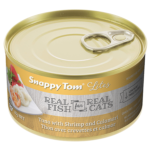 Snappy Tom Tuna with Shrimp and Calamari 3oz - Cat Food