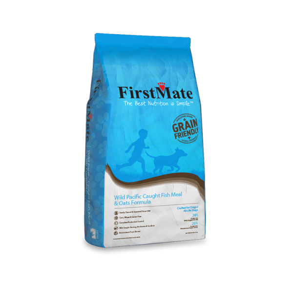 FirstMate Wild Pacific Caught Fish & Oats 5lb - Dog Food