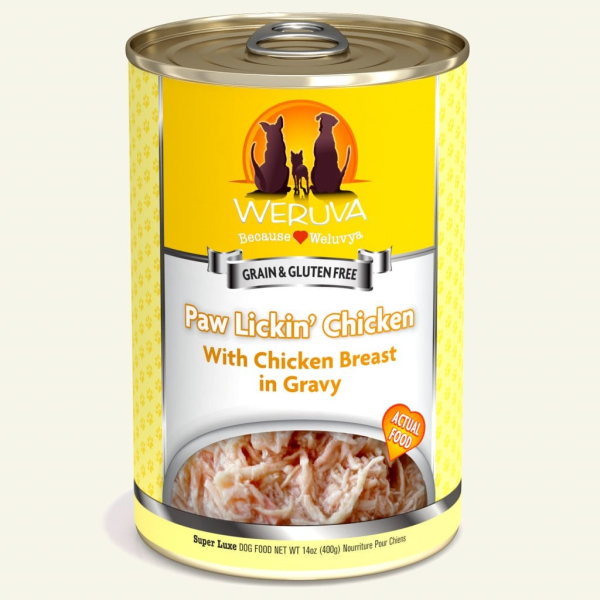 Weruva Paw Lickin’ Chicken with Chicken Breast in Gravy 14oz - Dog Food