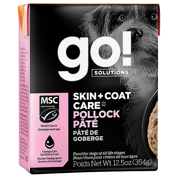 Go! SKIN+COAT Pollock Pate 12.5oz - Dog Food