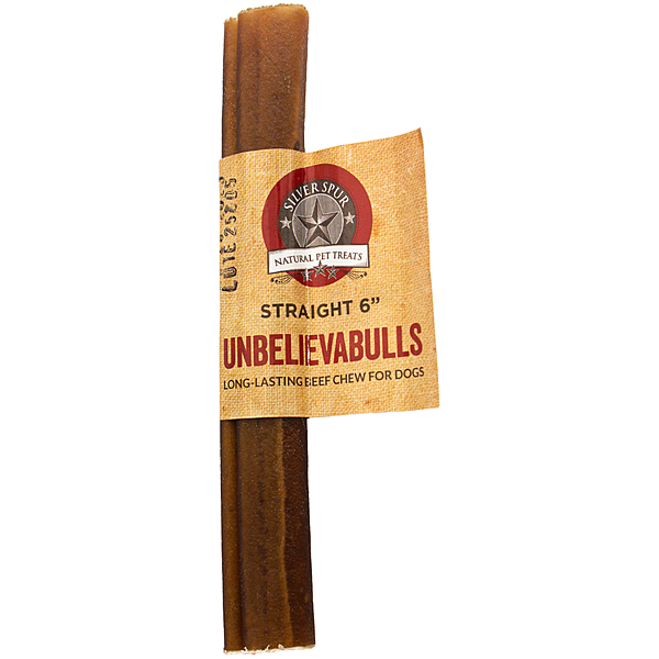 Silver Spur UnbelievaBulls Odor Free Straight 6Inch Beef Chew