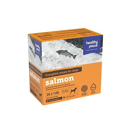 Healthy Paws Frozen Raw Salmon 8lb - Dog Food