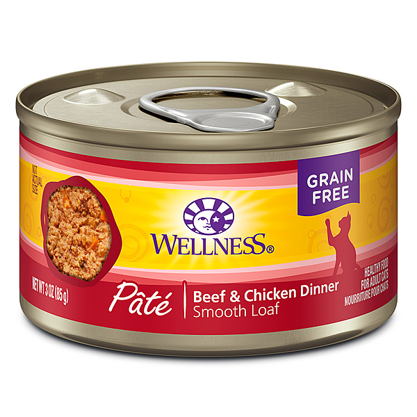 *Wellness Pate Beef & Chicken 3oz - Cat Food