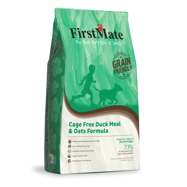 FirstMate Cage Free Duck Meal & Oats 5lb - Dog Food