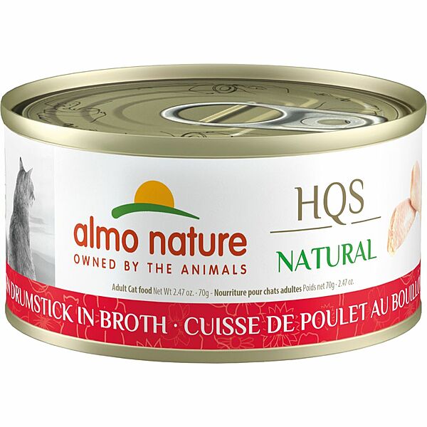 Almo Nature NATURAL Chicken Drumstick in Broth 2.47oz - Cat Food