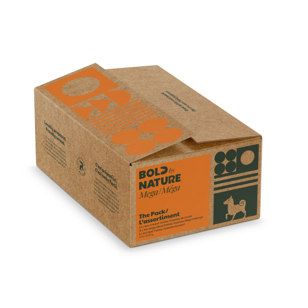 Bold By Nature Mega Frozen Raw Variety Pack with Chicken Patties 24lb - Dog Food