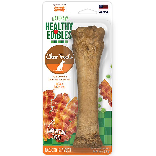 Nylabone Healthy Edibles Bacon 1pk Super Size 6.7oz