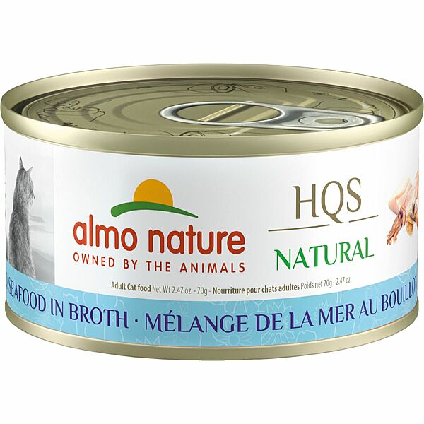 Almo Nature NATURAL Mixed Seafood in Broth 2.47oz - Cat Food