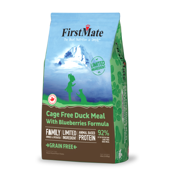 FirstMate LID Duck Meal with Blueberries Cat Food 4lb