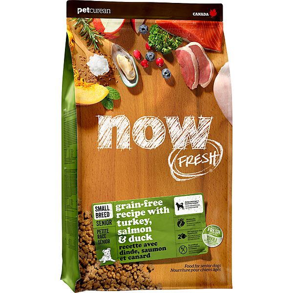 Now Fresh Grain-Free Turkey, Salmon & Duck Recipe for Senior (Small Breed) 6lb - Dog Food