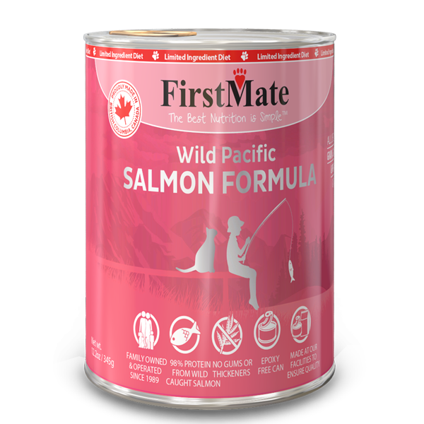 FirstMate Wild Pacific Salmon 12.2oz - Cat Food
