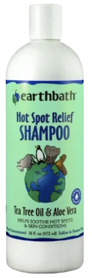 Earthbath Hot Spot Relief Shampoo TeaTree Oil & Aloe Vera 16oz