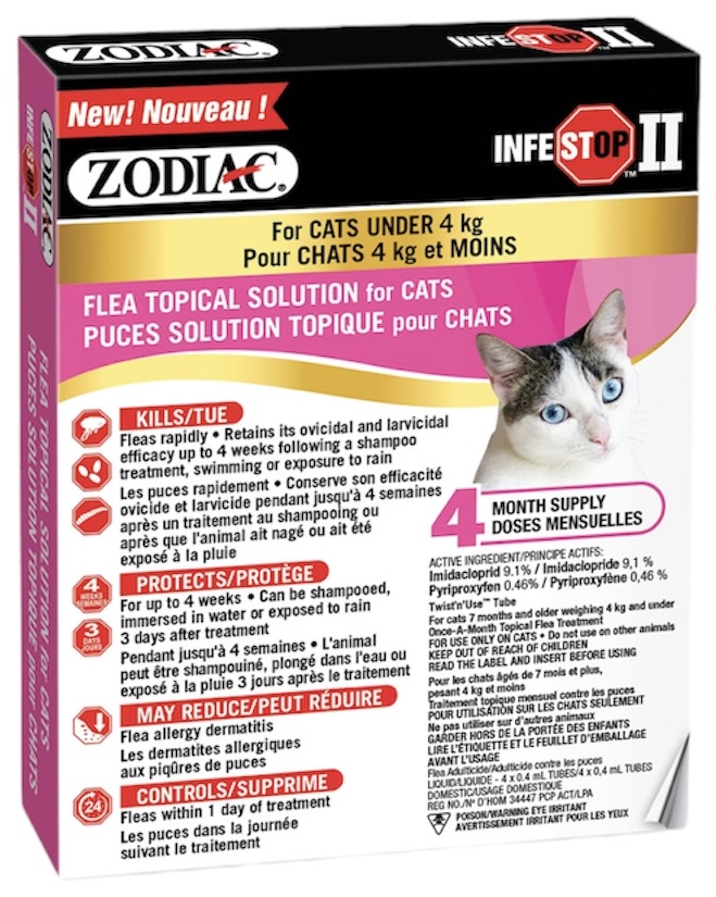 Zodiac Infestop For Cats under 4kg