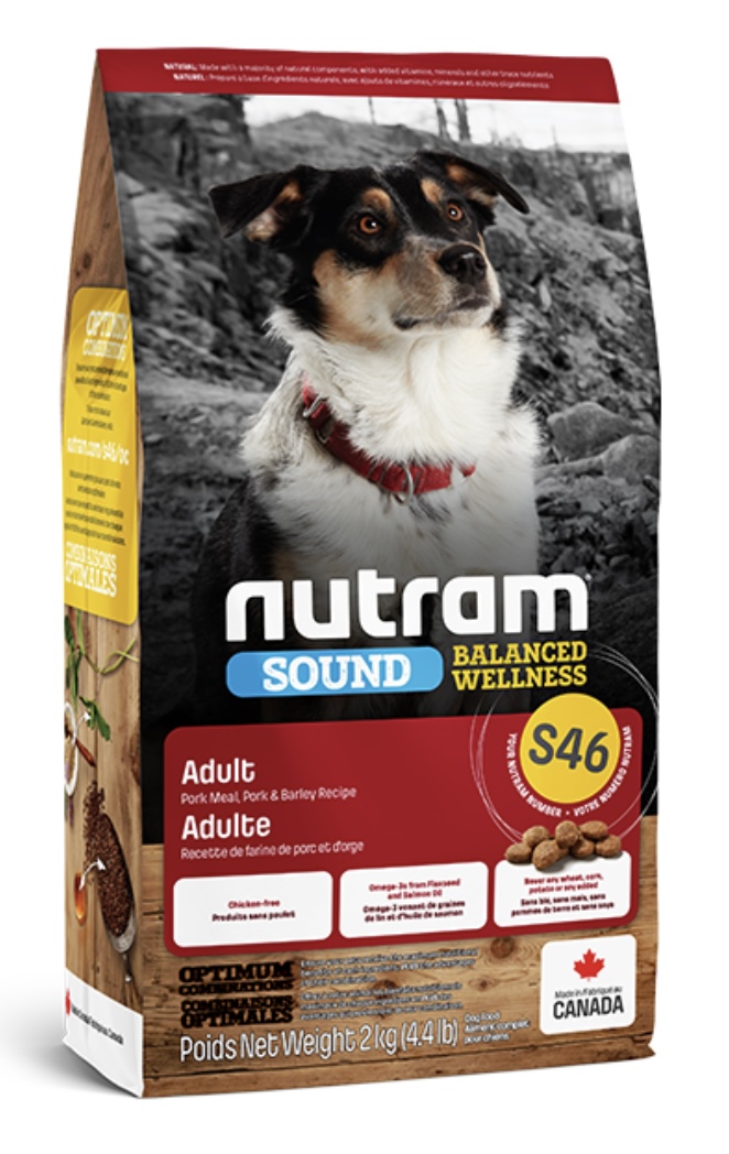 Nutram S46 Pork and Barley 4.4lb - Dog Food