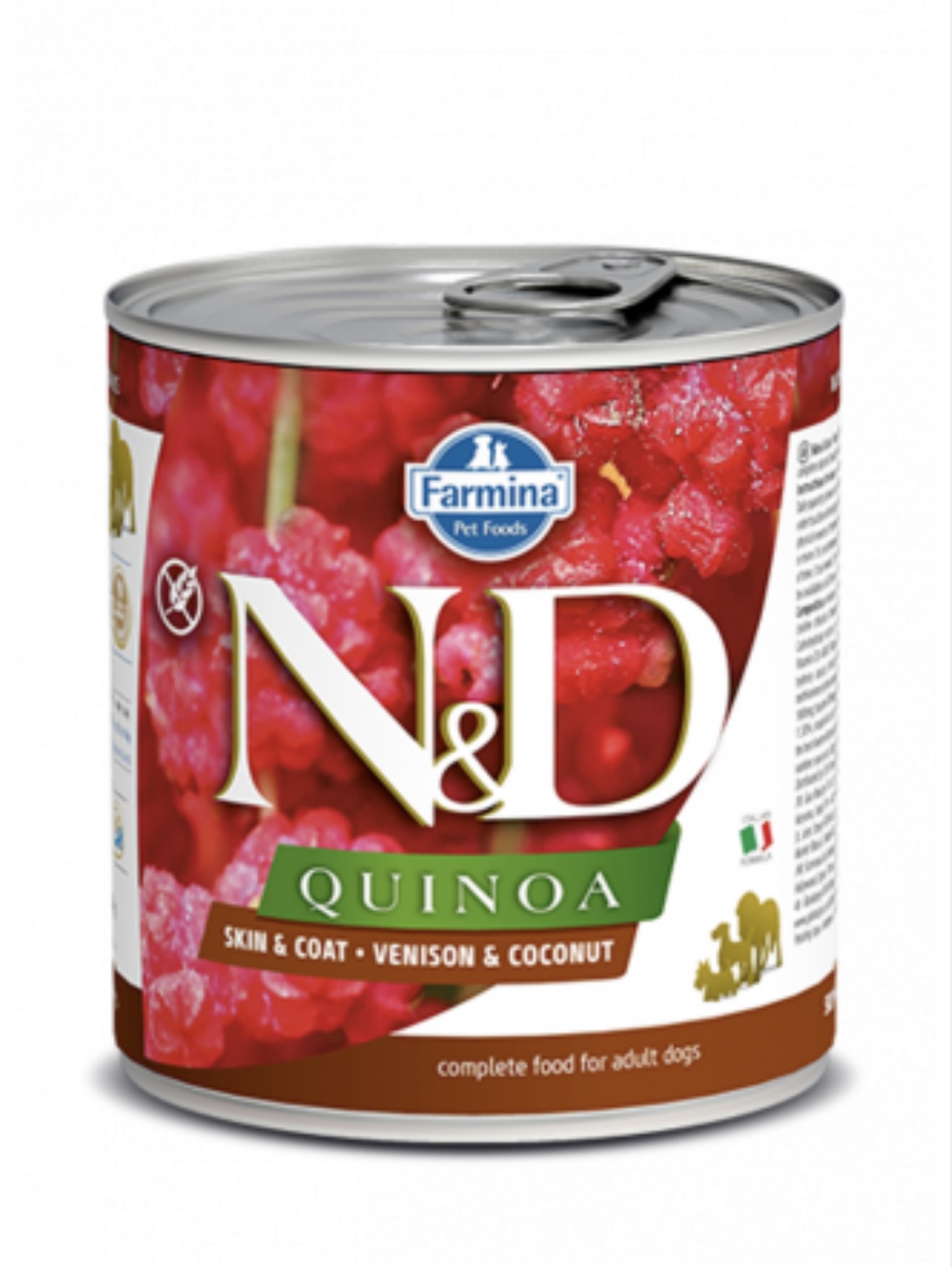 Farmina N&D QUINOA Skin+Coat Venison and Coconut Recipe Canned 10oz - Dog Food