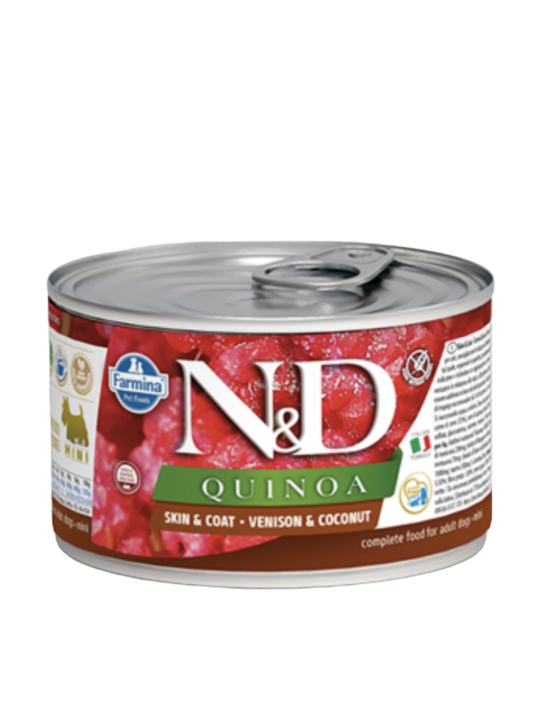 Farmina N&D QUINOA Skin+Coat Venison and Coconut Recipe Canned 4.9oz - Dog Food
