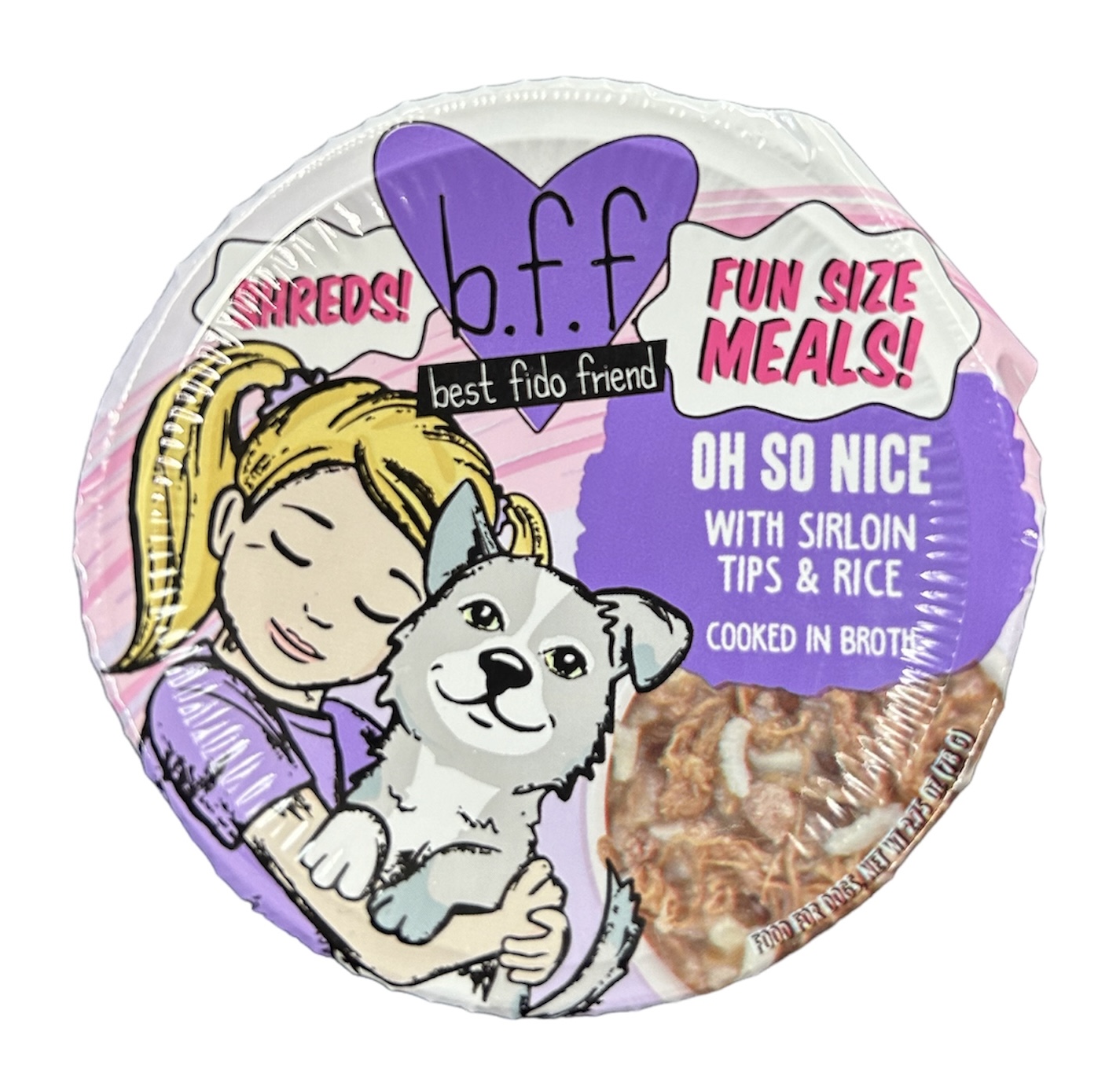 BFF OH SO NICE with Sirloin Tips and Rice 2.75oz - Dog Food