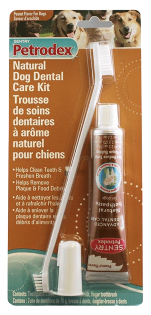 Petrodex Dental Care Kit for Dogs Peanut Butter Flavor