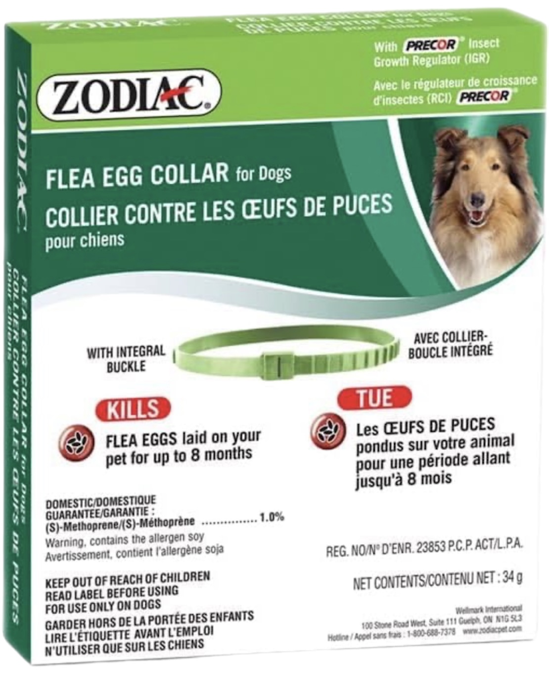 Zodiac Flea Egg Collar for Dogs