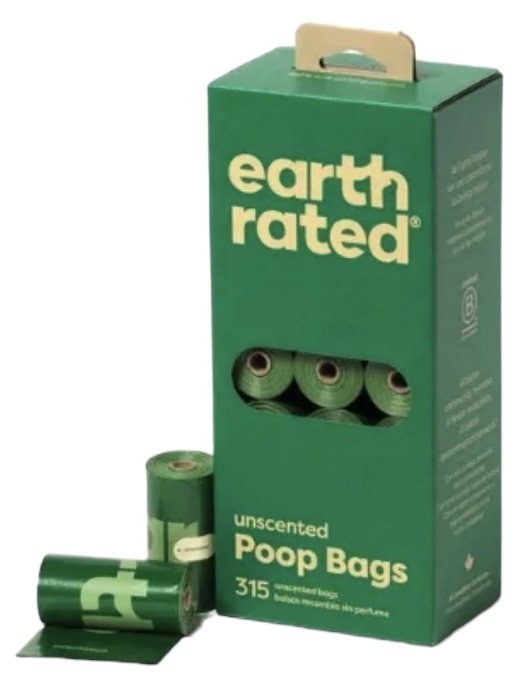 Earth Rated Poop Bags Unscented 315 Bags on 21 Refill Rolls