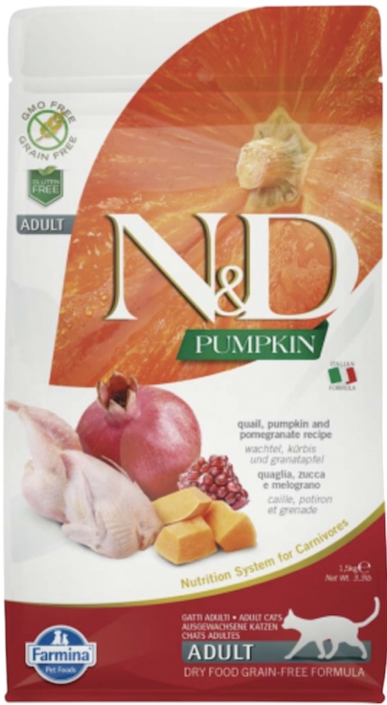 Farmina N&D PUMPKIN Quail and Pomegranate Cat Food 3.3lb