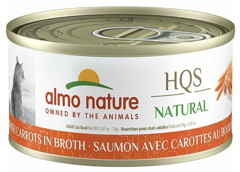Almo Nature NATURAL Salmon with Carrots in Broth 2.47oz - Cat Food